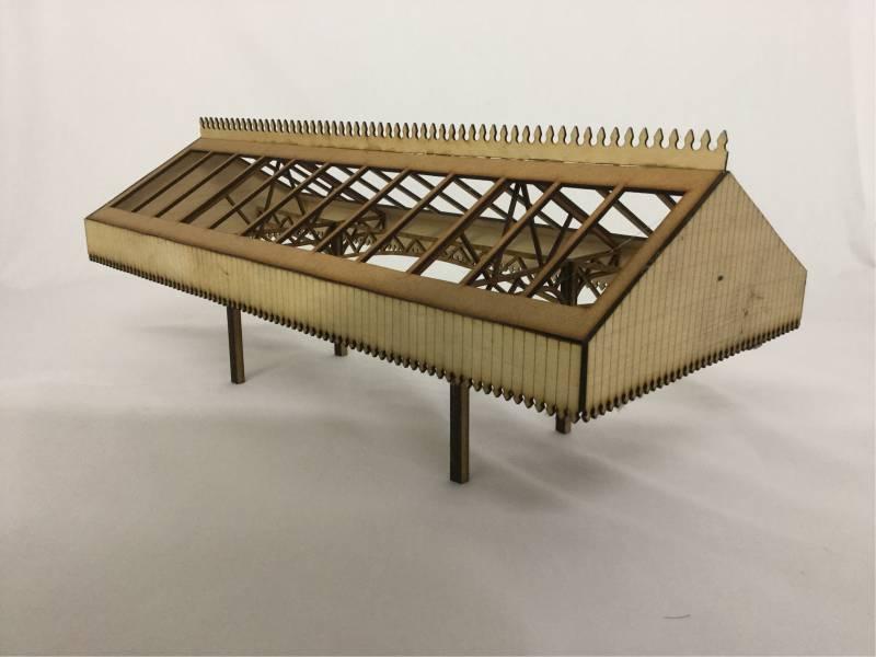 Fine Scale OO Gauge Station Canopy